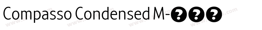 Compasso Condensed M字体转换